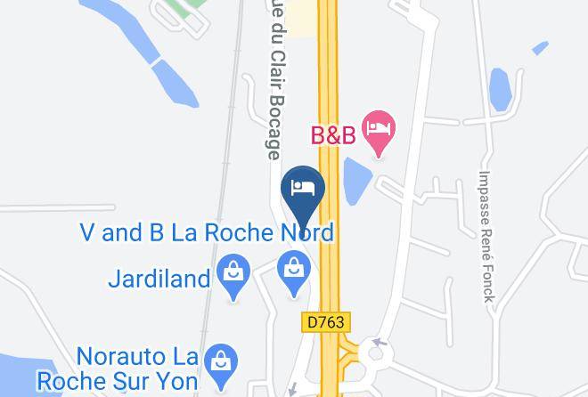 Vendee - Fasthotel La Roche Yon Maps