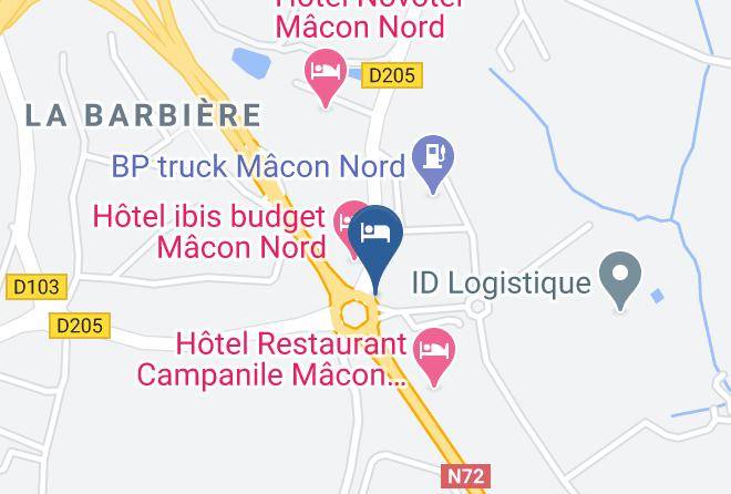 Saone Et Loire - Fasthotel Macon Nord Maps