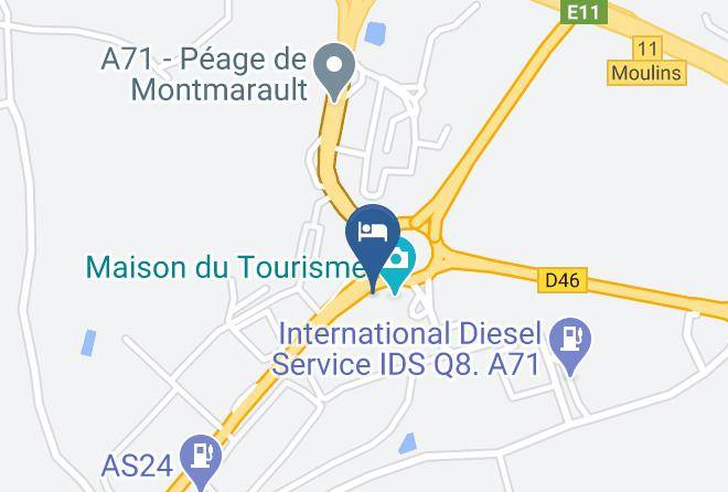 Allier - Fasthotel Montmarault Maps