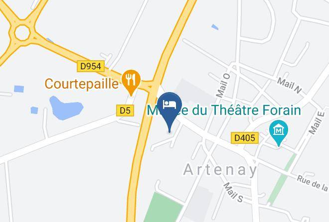 Loiret - Fasthotel Orleans Nord Artenay Maps