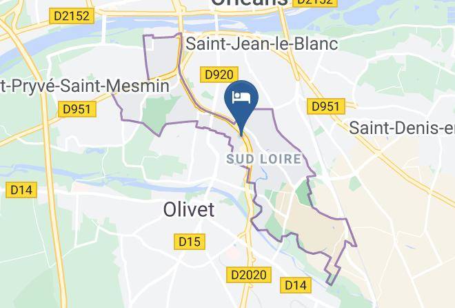 Loiret - Fasthotel Orleans Sud Parc Expo Maps