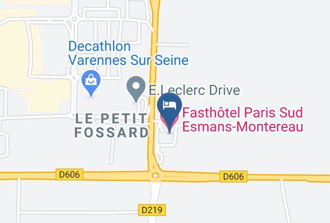 Seine Et Marne - Fasthotel Paris Sud Esmans Montereau Maps