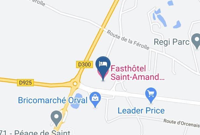 Cher - Fasthotel Saint Amand Montrond Orval Maps