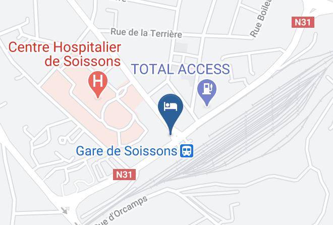 Aisne - Fasthotel Soissons Centre Hotel Le Terminus Maps