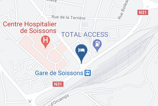 Aisne - Fasthotel Soissons Centre Le Terminus Maps