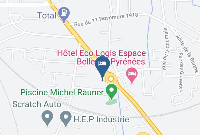 Hautes Pyrenees - Fasthotel Tarbes Maps