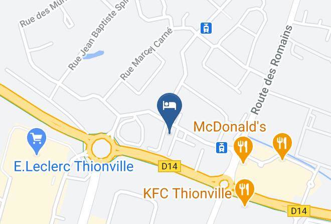 Moselle - Fasthotel Thionville Maps