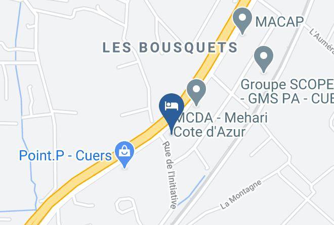 Fasthotel Toulon Cuers Map