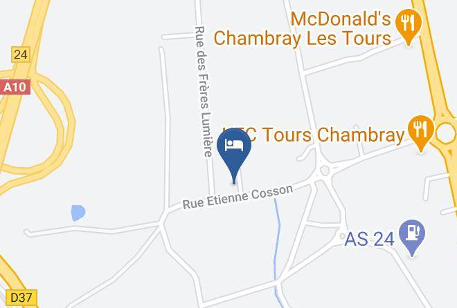 Indre Et Loire - Fasthotel Tours Sud Chambray Les Tours Maps