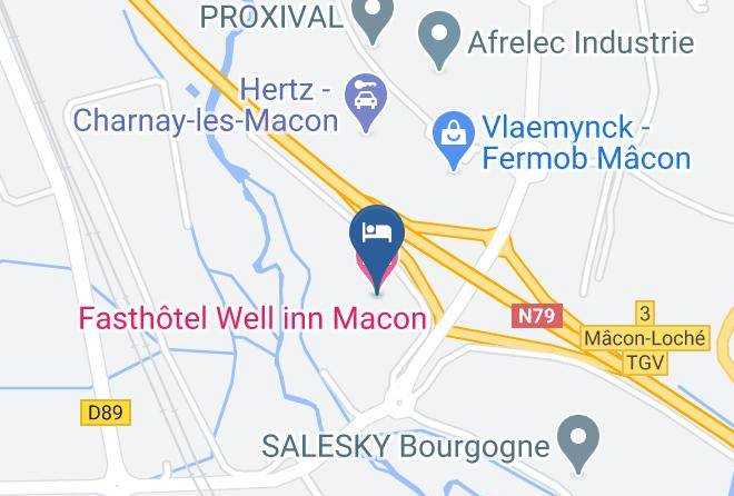 Saone Et Loire - Fasthotel Well Inn Macon Maps