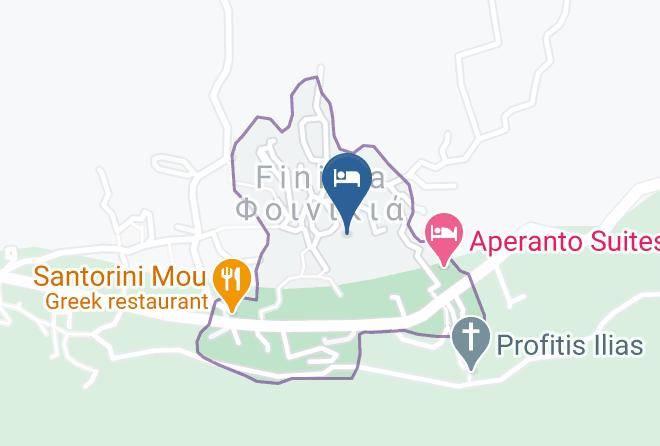 Thira - Fava Eco Suites Maps