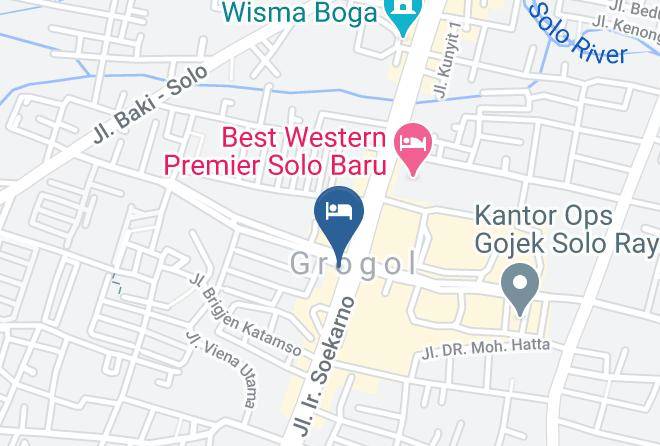 Sukoharjo Regency - Favehotel Solo Baru Maps