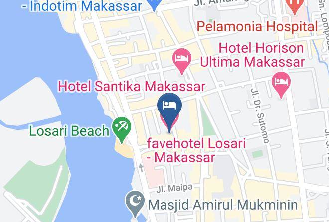 Makassar - Favehotel Losari Makassar Maps