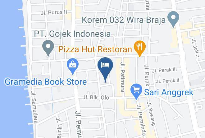 Kota Padang - Favehotel Olo Padang Maps