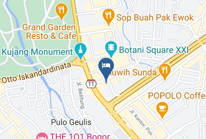Kota Bogor - Favehotel Padjajaran Bogor Maps