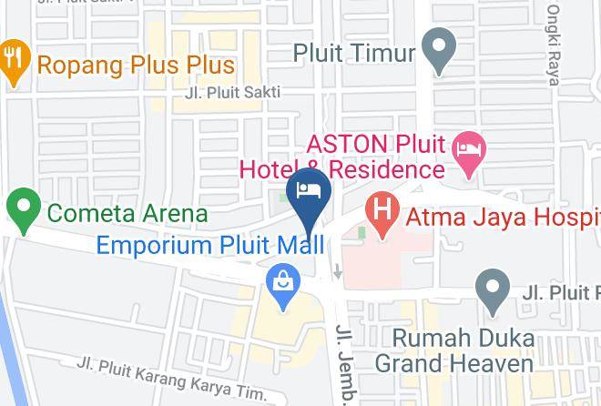North Jakarta - Favehotel Pluit Junction Maps