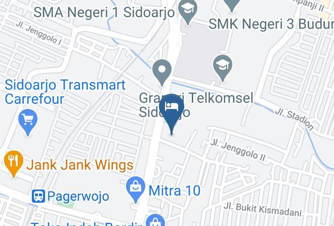 Sidoarjo Regency - Favehotel Sidoarjo Maps