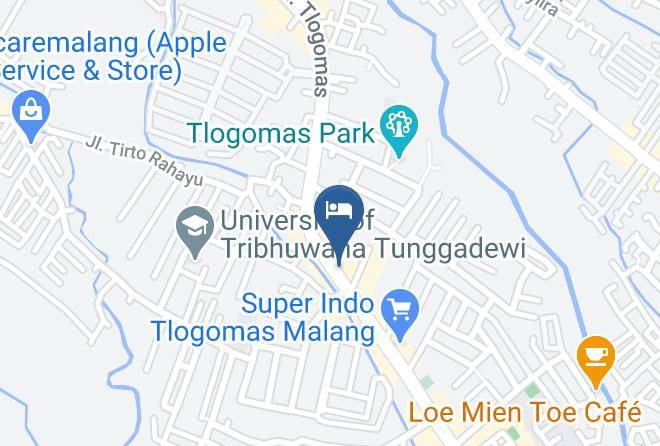 Kota Malang - Favehotel Tlogomas Malang Maps