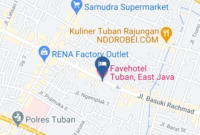 Tuban Regency - Favehotel Tuban East Java Maps