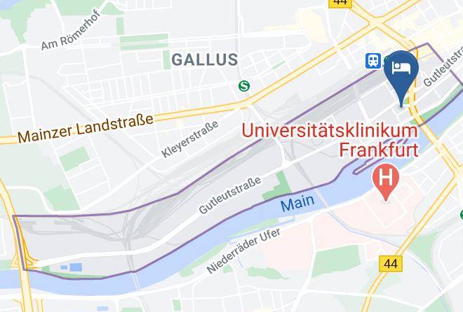 Favored Hotel Plaza Frankfurt Map