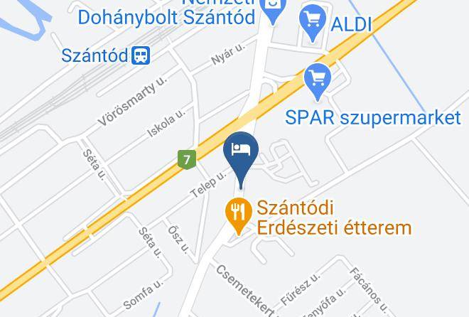 Szantod - Favorit Motel Maps