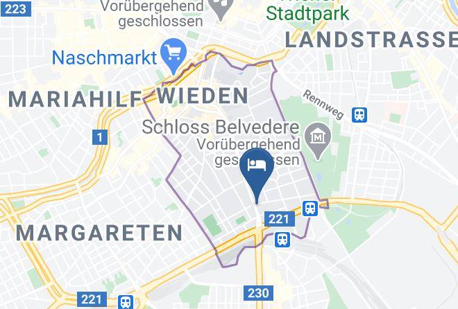 Vienna Wieden - Favorit Private Unterkunft Maps