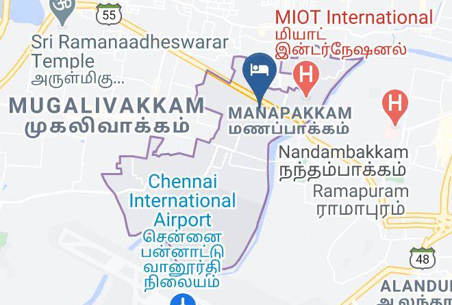 Chennai - Feathers A Radha Hotel Maps