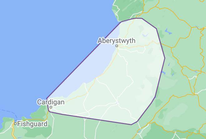 Ceredigion - Feathers Royal Maps