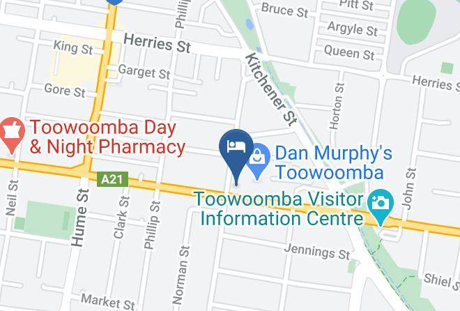 Toowoomba - Federal Hotel Maps