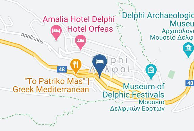 Fokis - Fedriades Delphi Hotel Maps