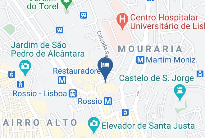 Lisbon - Feels Like Home Rossio Prime Suites Maps