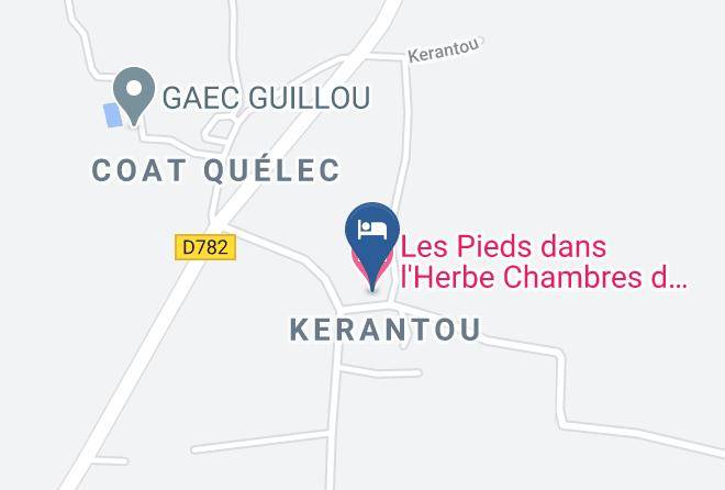 Finistere - Les Pieds Dans L'herbe Chambres D'hotes Rosporden Maps