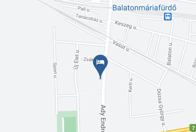 Balatonkeresztur - Fekete Macska Panzio Maps