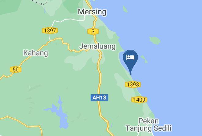 Daerah Mersing - Felda Residence Tanjung Leman Maps