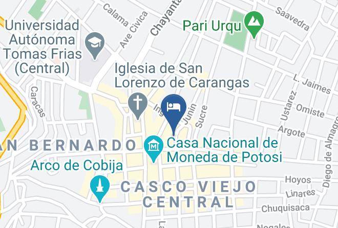 Tomas Frias - Felimar Hotel Maps