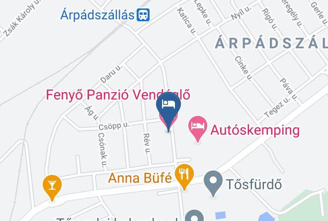 Lakitelek - Fenyo Panzio Vendeglo Maps