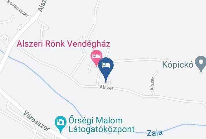 Oriszentpeter - Fenyoalja Vendeghaz Maps