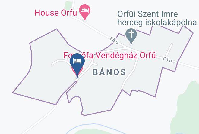 Orfu - Fenyofa Vendeghaz Orfu Maps