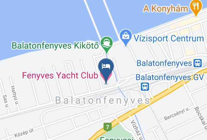 Balatonfenyves - Fenyves Yacht Club Maps