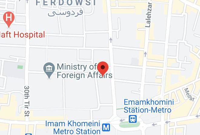 Tehran - Ferdowsi Grand Hotel Maps