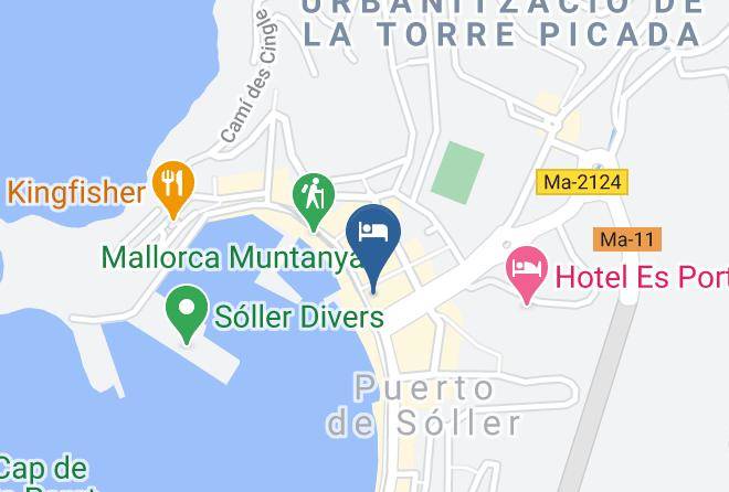 Baleares - Fergus Style Soller Beach Maps