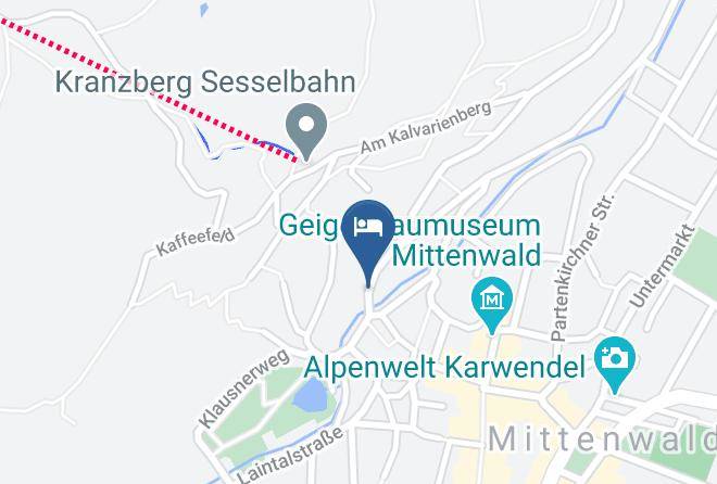 Garmisch Partenkirchen - Ferienhaus Bichler Maps