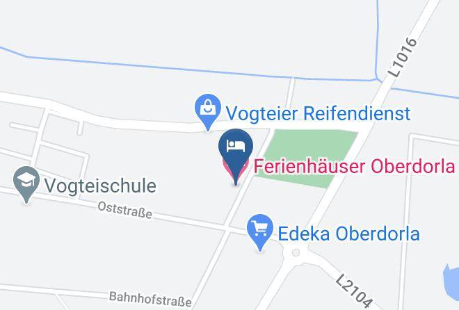 Unstrut Hainich Kreis - Ferienhauser Oberdorla Maps