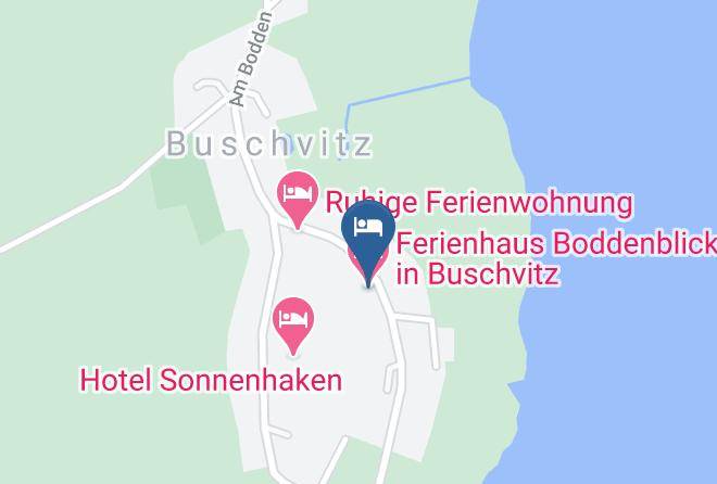 Vorpommern Rugen - Ferienhaus Boddenblick In Buschvitz Maps