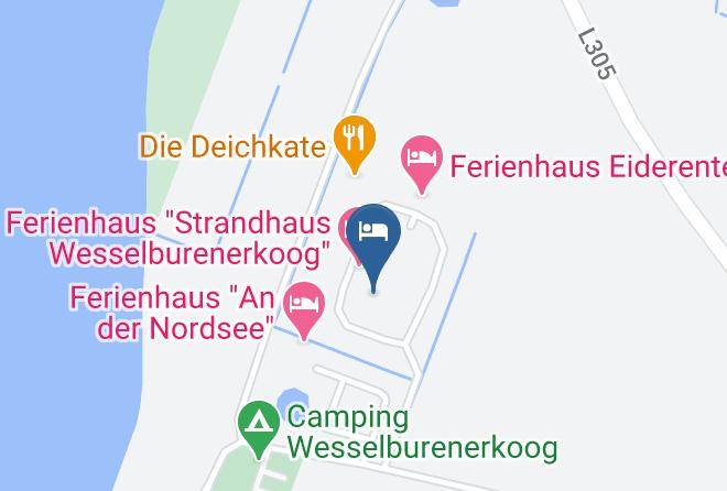 Dithmarschen - Ferienhaus `kiek `mol Overn Diek Maps