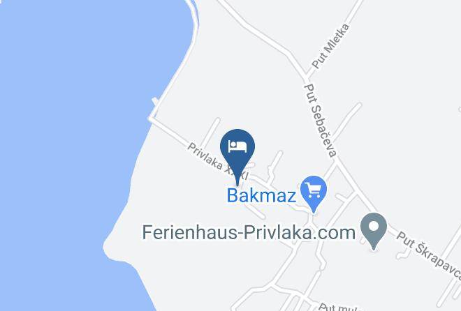 Privlaka - Ferienhaus Malo Maps