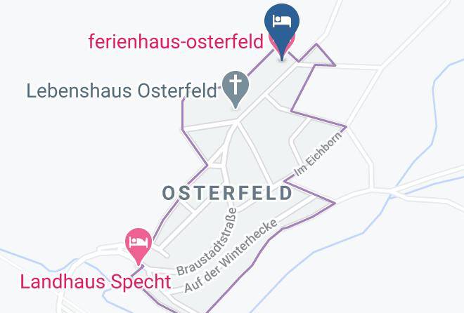 Waldeck Frankenberg - Ferienhaus Osterfeld Maps