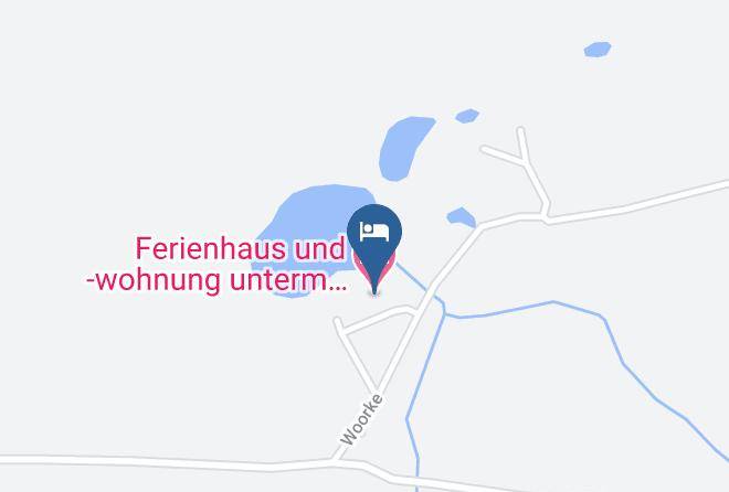 Vorpommern Rugen - Ferienhaus Und Wohnung Unterm Reetdach In Woorke Maps