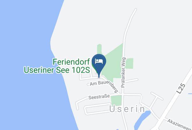 Mecklenburgische Seenplatte - Ferienhaus Userin Maps