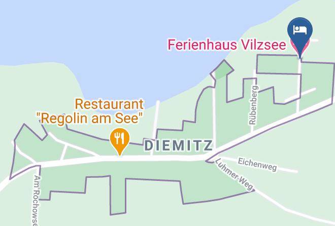 Mecklenburgische Seenplatte - Ferienhaus Vilzsee Maps